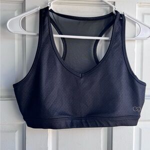 CALIA by Carrie Underwood Black Racerback V-Neck Sports Bra